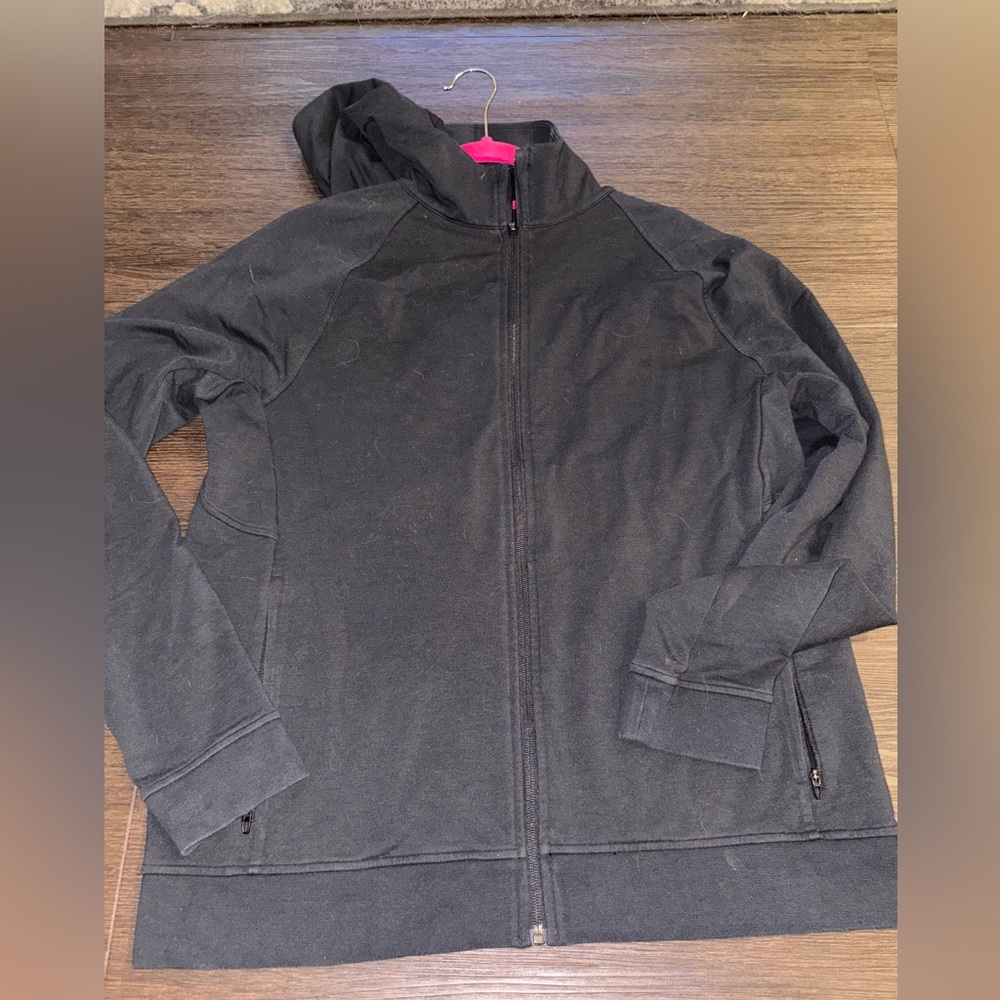 Lululemon city sweat full zip hoodie black size large - Picture 5 of 8